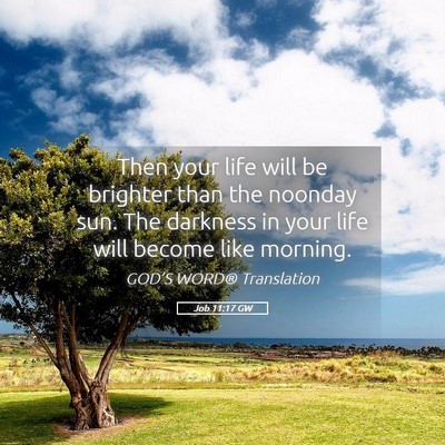 Picture 05 - Job 11:17 GW - Then your life will be brighter than the noonday - Bible Verse Picture