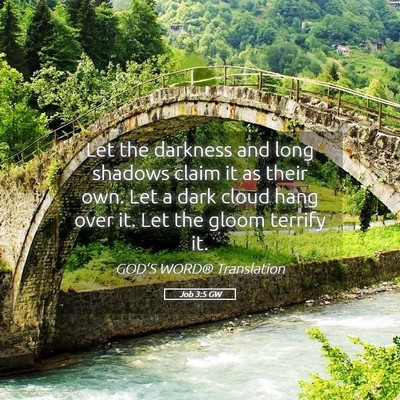 Picture 05 - Job 3:5 GW - Let the darkness and long shadows claim it as - Bible Verse Picture