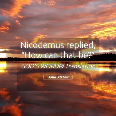 Picture 05 - John 3:9 GW - Nicodemus replied, “How can that - Bible Verse Picture