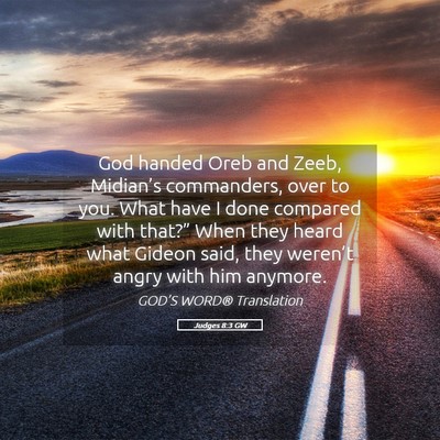 Picture 05 - Judges 8:3 GW - God handed Oreb and Zeeb, Midian’s commanders, - Bible Verse Picture