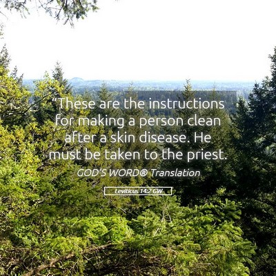 Picture 05 - Leviticus 14:2 GW - “These are the instructions for making a person - Bible Verse Picture