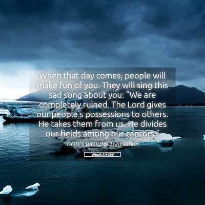 Picture 05 - Micah 2:4 GW - When that day comes, people will make fun of you. - Bible Verse Picture