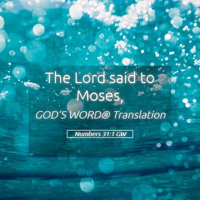 Picture 05 - Numbers 31:1 GW - The Lord said to - Bible Verse Picture