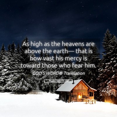 Picture 05 - Psalm 103:11 GW - As high as the heavens are above the earth— - Bible Verse Picture