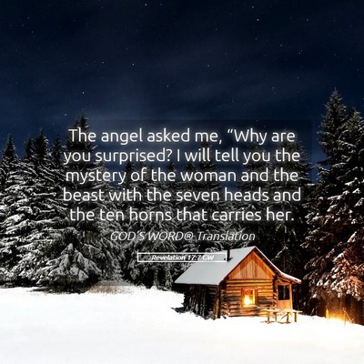 Picture 05 - Revelation 17:7 GW - The angel asked me, “Why are you surprised? I - Bible Verse Picture