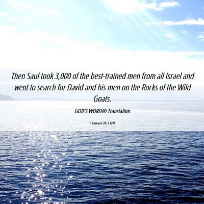 Picture 06 - 1 Samuel 24:2 GW - Then Saul took 3,000 of the best-trained men from - Bible Verse Picture