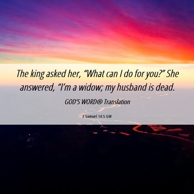 Picture 06 - 2 Samuel 14:5 GW - The king asked her, “What can I do for you?” - Bible Verse Picture