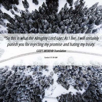 Picture 06 - Ezekiel 17:19 GW - “‘So this is what the Almighty Lord says: As - Bible Verse Picture