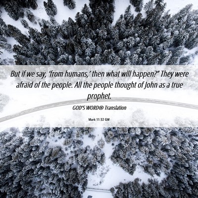 Picture 06 - Mark 11:32 GW - But if we say, ‘from humans,’ then what will - Bible Verse Picture