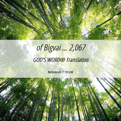 Picture 06 - Nehemiah 7:19 GW - of Bigvai … - Bible Verse Picture