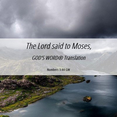 Picture 06 - Numbers 3:44 GW - The Lord said to - Bible Verse Picture