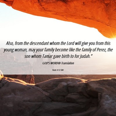 Picture 06 - Ruth 4:12 GW - Also, from the descendant whom the Lord will give - Bible Verse Picture