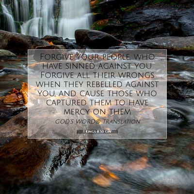 Picture 07 - 1 Kings 8:50 GW - Forgive your people, who have sinned against you. - Bible Verse Picture
