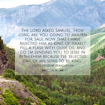 Picture 07 - 1 Samuel 16:1 GW - The Lord asked Samuel, “How long are you going - Bible Verse Picture