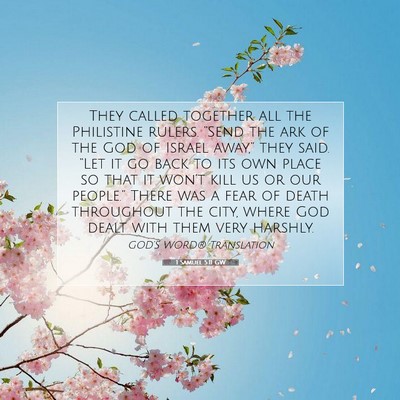 Picture 07 - 1 Samuel 5:11 GW - They called together all the Philistine rulers. - Bible Verse Picture