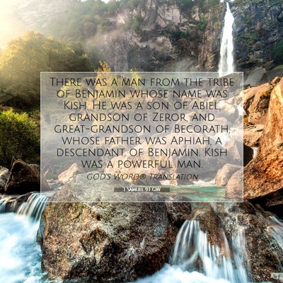 Picture 07 - 1 Samuel 9:1 GW - There was a man from the tribe of Benjamin whose - Bible Verse Picture