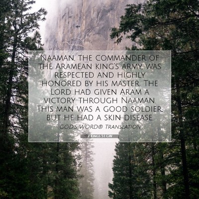Picture 07 - 2 Kings 5:1 GW - Naaman, the commander of the Aramean king’s - Bible Verse Picture