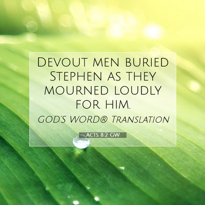 Picture 07 - Acts 8:2 GW - Devout men buried Stephen as they mourned loudly - Bible Verse Picture