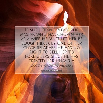 Picture 07 - Exodus 21:8 GW - If she doesn’t please the master who has chosen - Bible Verse Picture