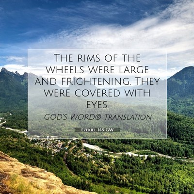 Picture 07 - Ezekiel 1:18 GW - The rims of the wheels were large and - Bible Verse Picture