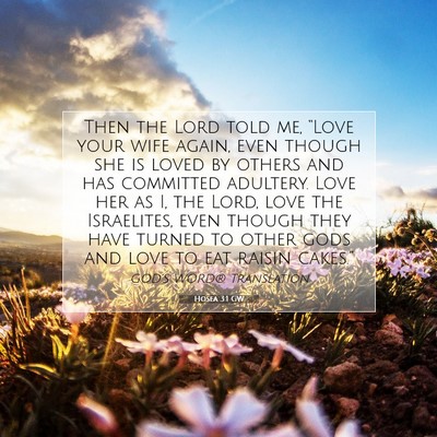 Picture 07 - Hosea 3:1 GW - Then the Lord told me, “Love your wife again, - Bible Verse Picture