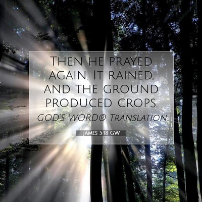Picture 07 - James 5:18 GW - Then he prayed again. It rained, and the ground - Bible Verse Picture