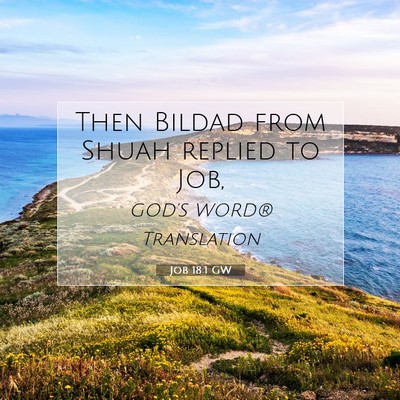 Picture 07 - Job 18:1 GW - Then Bildad from Shuah replied to - Bible Verse Picture