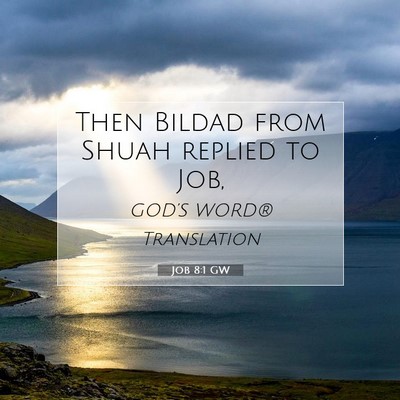 Picture 07 - Job 8:1 GW - Then Bildad from Shuah replied to - Bible Verse Picture