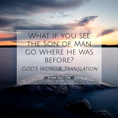 Picture 07 - John 6:62 GW - What if you see the Son of Man go where he was - Bible Verse Picture