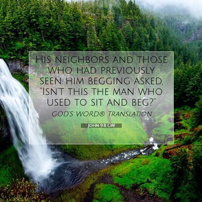 Picture 07 - John 9:8 GW - His neighbors and those who had previously seen - Bible Verse Picture