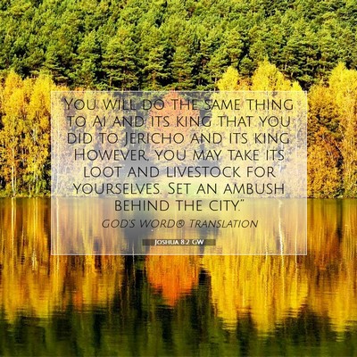 Picture 07 - Joshua 8:2 GW - You will do the same thing to Ai and its king - Bible Verse Picture