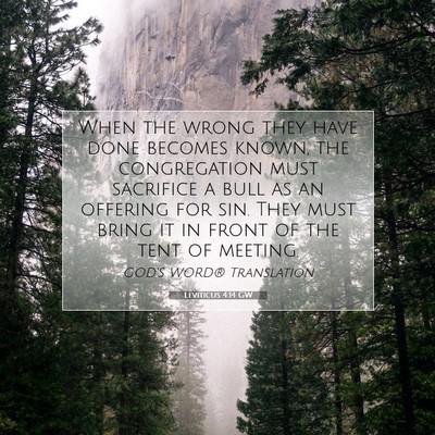 Picture 07 - Leviticus 4:14 GW - When the wrong they have done becomes known, the - Bible Verse Picture