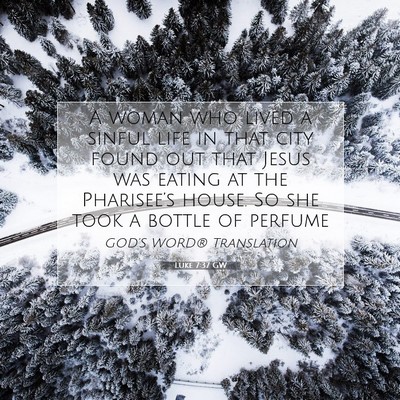 Picture 07 - Luke 7:37 GW - A woman who lived a sinful life in that city - Bible Verse Picture