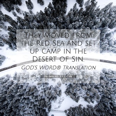 Picture 07 - Numbers 33:11 GW - They moved from the Red Sea and set up camp in - Bible Verse Picture
