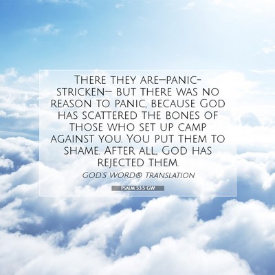 Picture 07 - Psalm 53:5 GW - There they are—panic-stricken— but there was - Bible Verse Picture