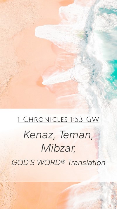 1 Chronicles 1:53 GW Bible Verse Image