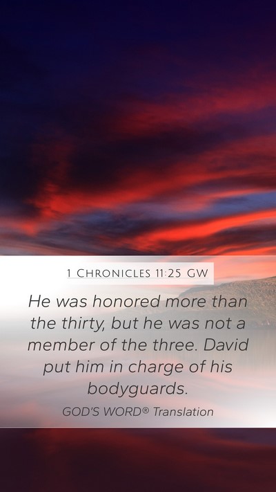 1 Chronicles 11:25 GW Bible Verse Image