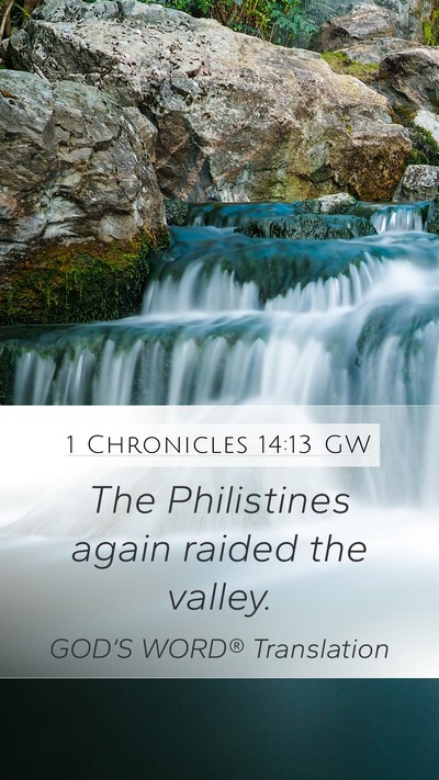 1 Chronicles 14:13 GW Bible Verse Image