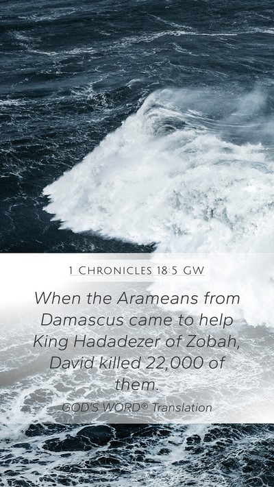 1 Chronicles 18:5 GW Bible Verse Image