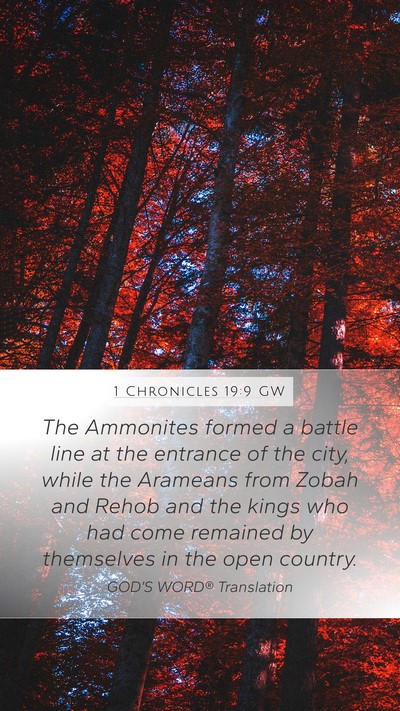 1 Chronicles 19:9 GW Bible Verse Image