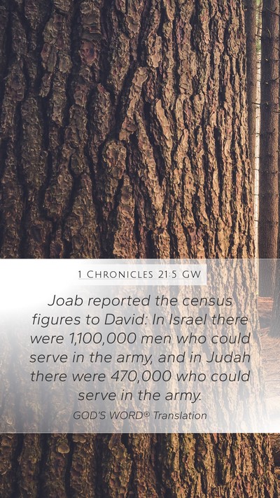 1 Chronicles 21:5 GW Bible Verse Image