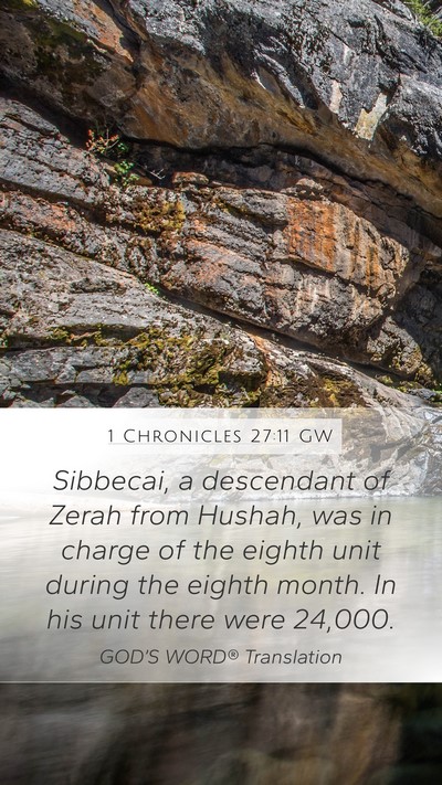 1 Chronicles 27:11 GW Bible Verse Image