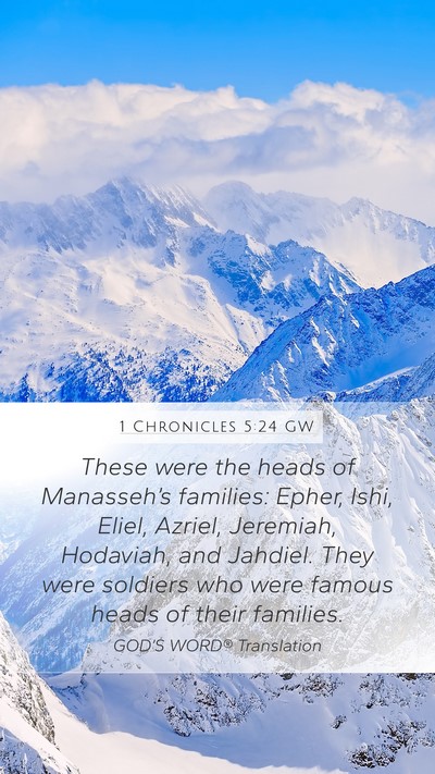 1 Chronicles 5:24 GW Bible Verse Image