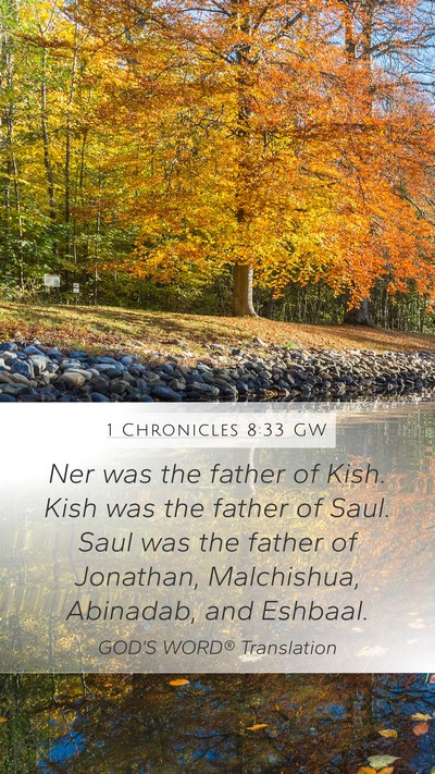 1 Chronicles 8:33 GW Bible Verse Image