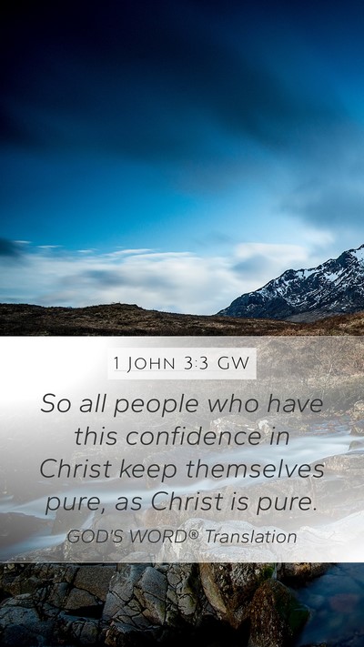 1 John 3:3 GW Bible Verse Image