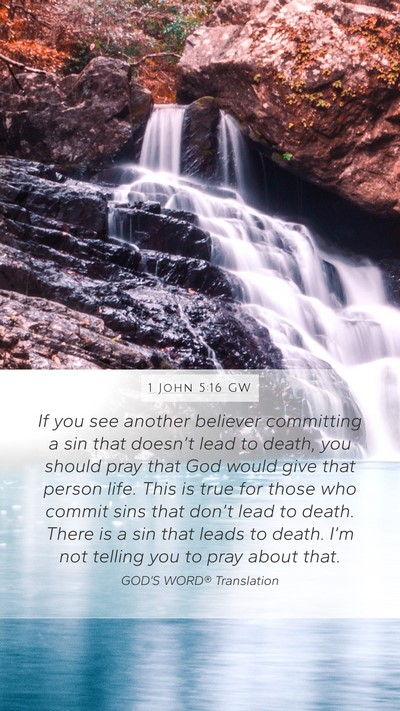 1 John 5:16 GW Bible Verse Image