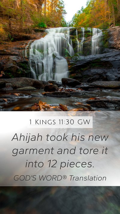 1 Kings 11:30 GW Bible Verse Image