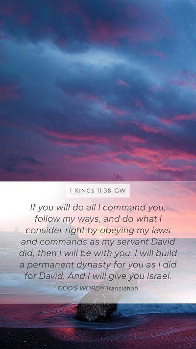 1 Kings 11:38 GW Bible Verse Image