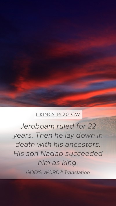 1 Kings 14:20 GW Bible Verse Image
