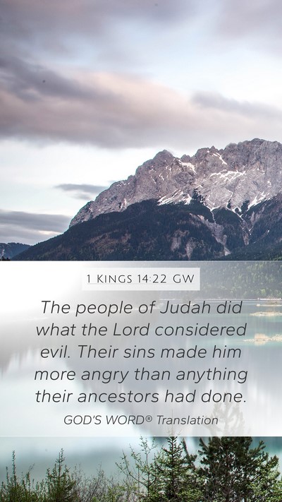 1 Kings 14:22 GW Bible Verse Image